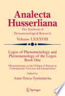 Télécharger le livre libro Logos Of Phenomenology And Phenomenology Of The Logos. Book One